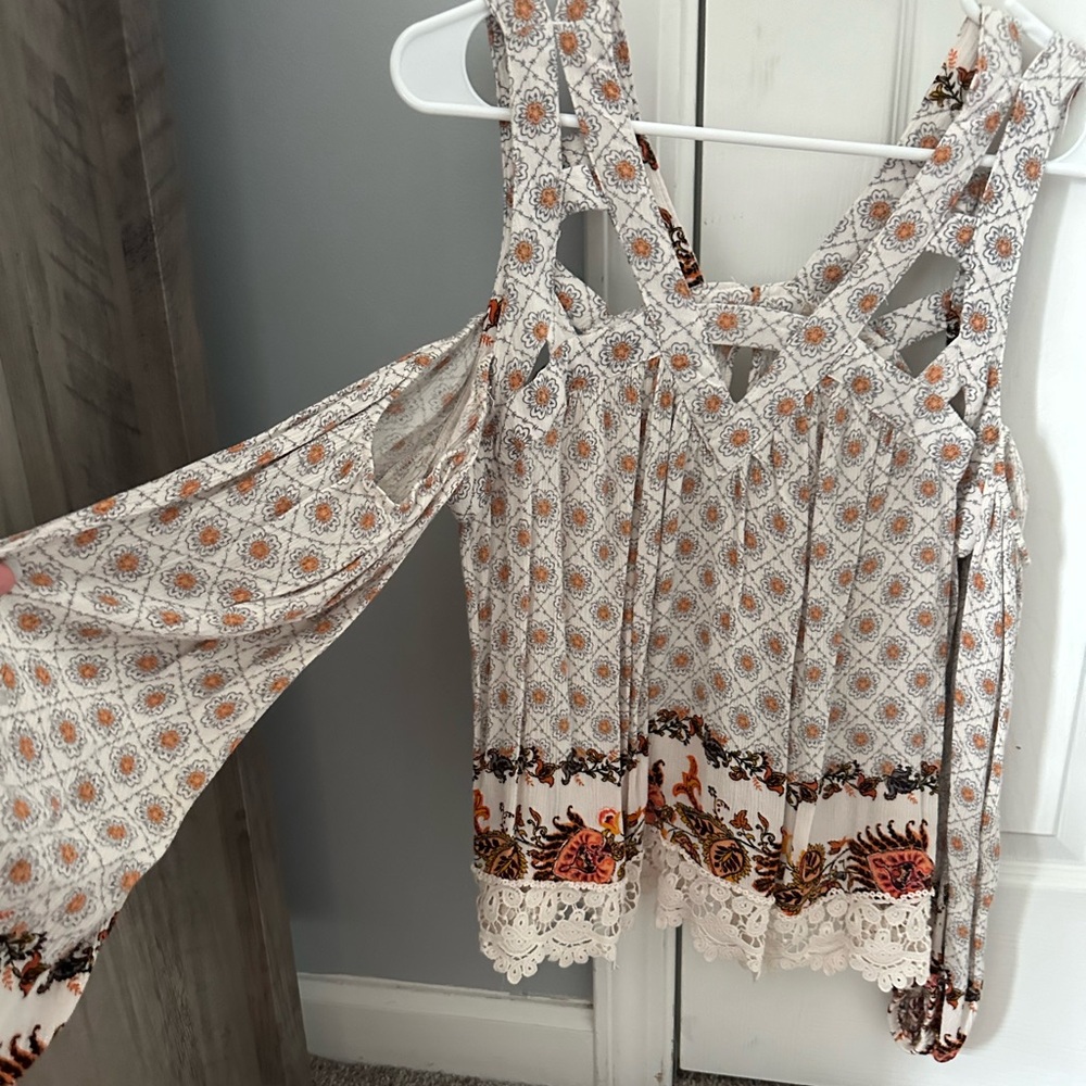 Off the shoulder floral top